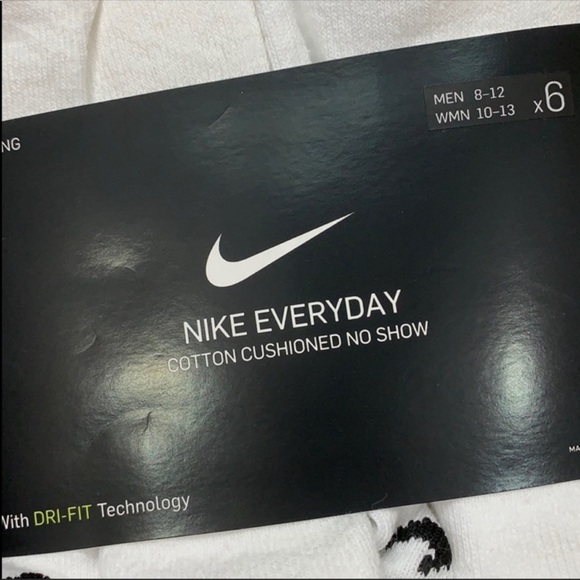 NIKE EVERYDAY COTTON CUSHIONED NO SHOW men’s socks - Picture 3 of 11